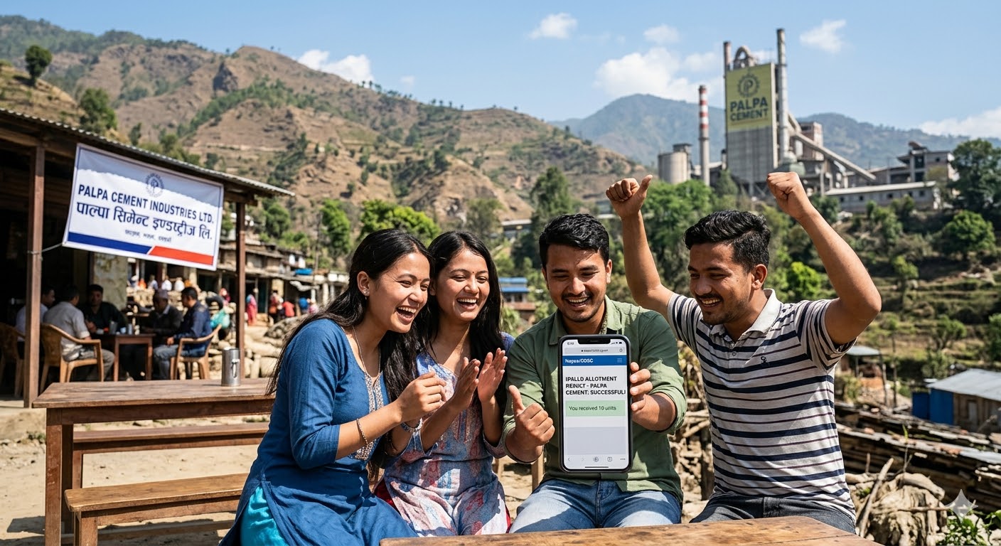 पाल्पा सिमेन्ट इण्डष्ट्रीजको आईपीओ बाँडफाँट, ४ लाख ५० हजार आवेदकले पाए १० कित्ता